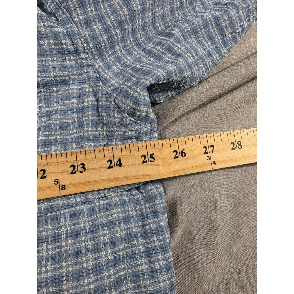 The North Face Outdoor Seersucker Shirt Roll Tab, L/S, Vented, Button Up Mens XL